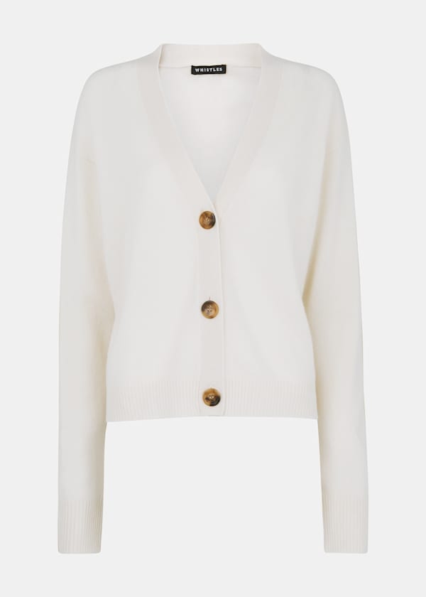 Ivory Cashmere Cardigan