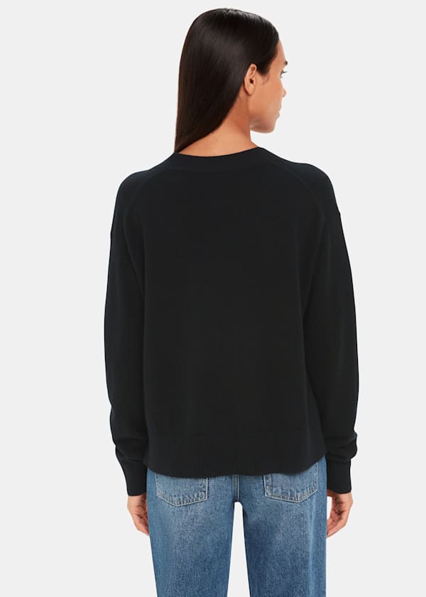 Black Cashmere Cardigan