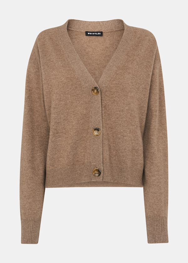Oatmeal Cashmere Cardigan
