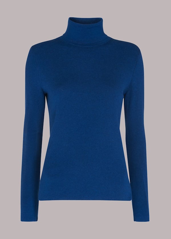 Blue Maja Knitted Polo
