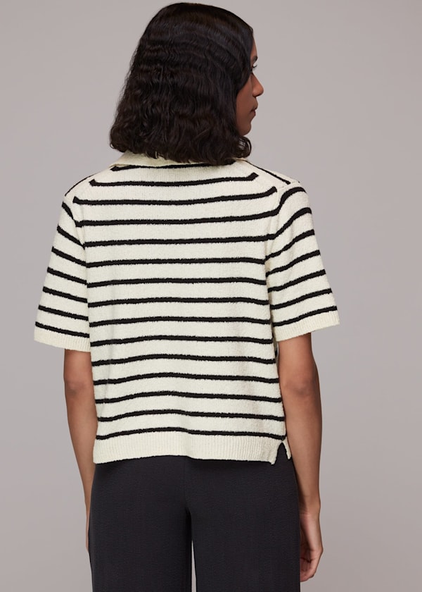 Ivory Iva Knitted Polo