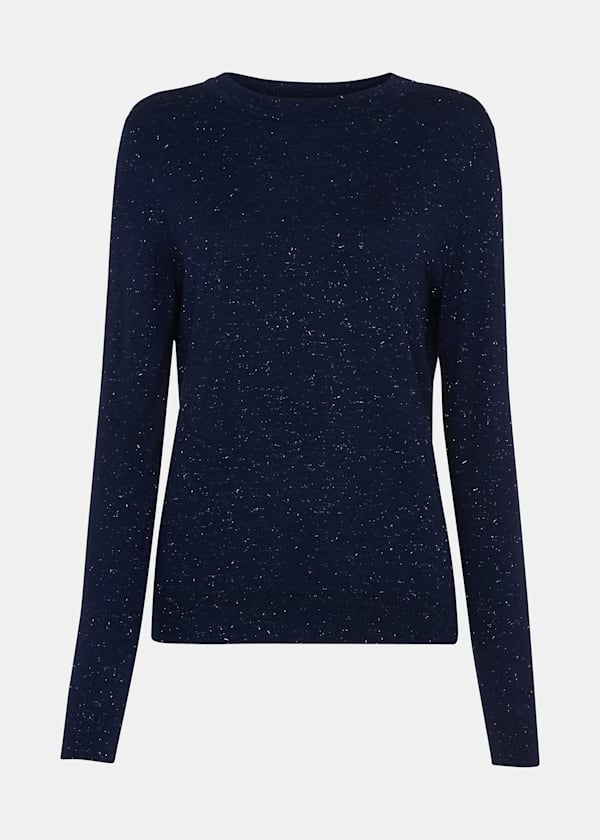 Navy Annie Sparkle Crew Neck