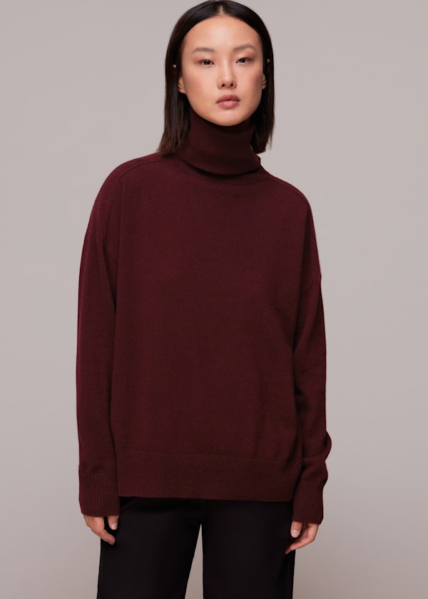 Cashmere Roll Neck Jumper