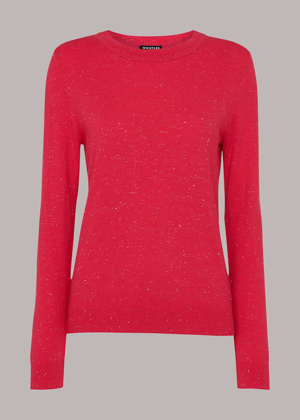 Pink Annie Sparkle Crew Neck