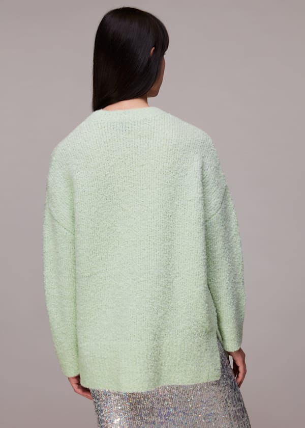 Mint Relaxed Boucle Sweater