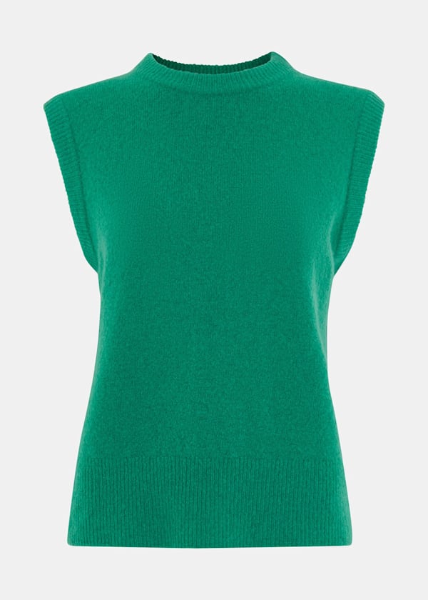 Green Kira Crew Neck Tank