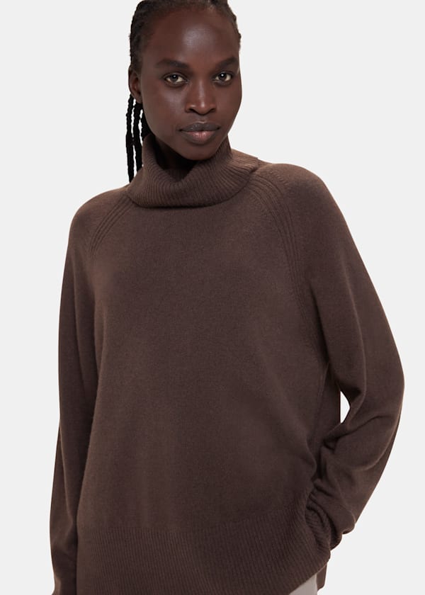 Roll neck sweaters womens outlet