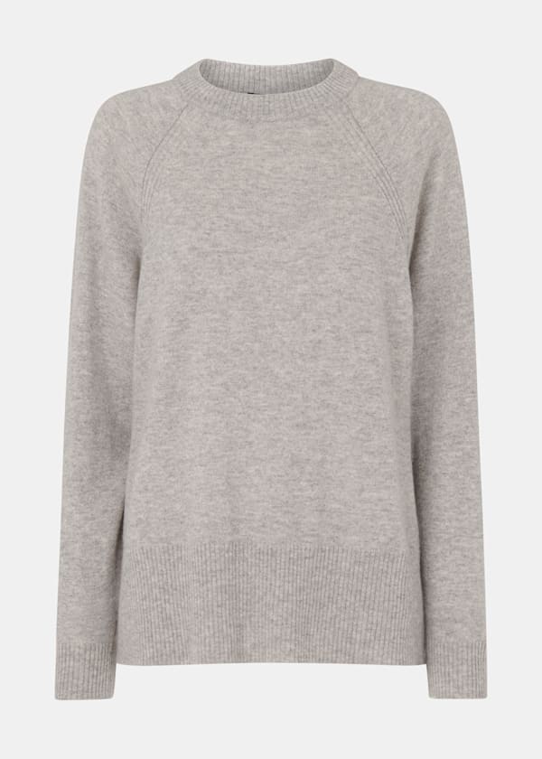 Grey Marl Ultimate Cashmere Crew Neck