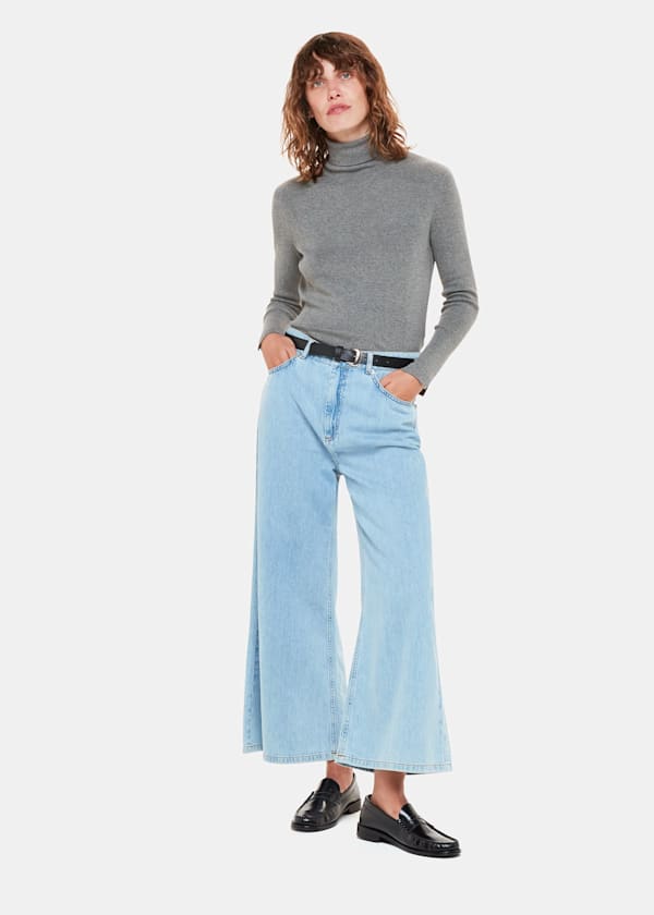 Grey Maja Knitted Turtleneck Sweater