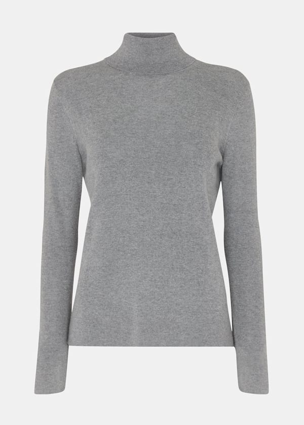 Grey Maja Knitted Turtleneck Sweater