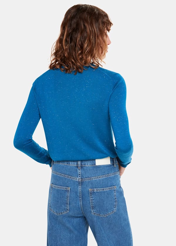 Blue Annie Sparkle Crew Neck Sweater