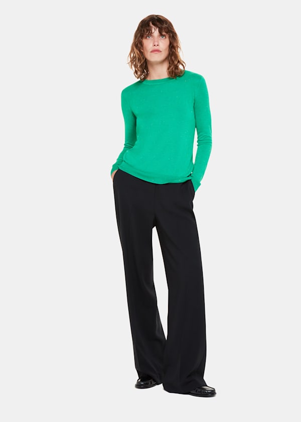 Green Annie Sparkle Crew Neck