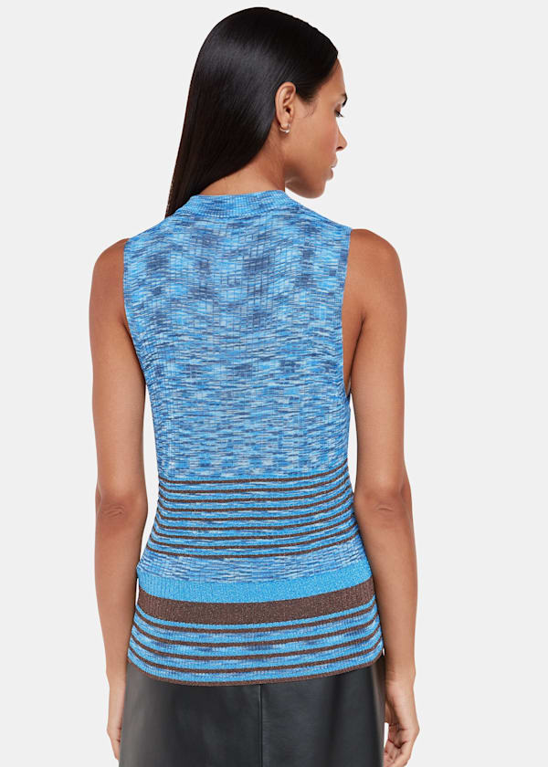 Multicolour Stripe Sparkle Tank