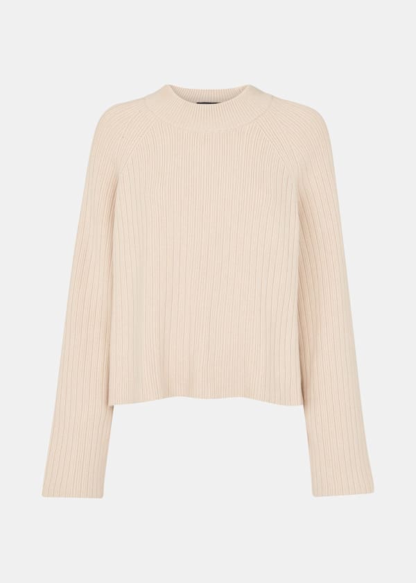 Cotton Rib Crew Neck Knit