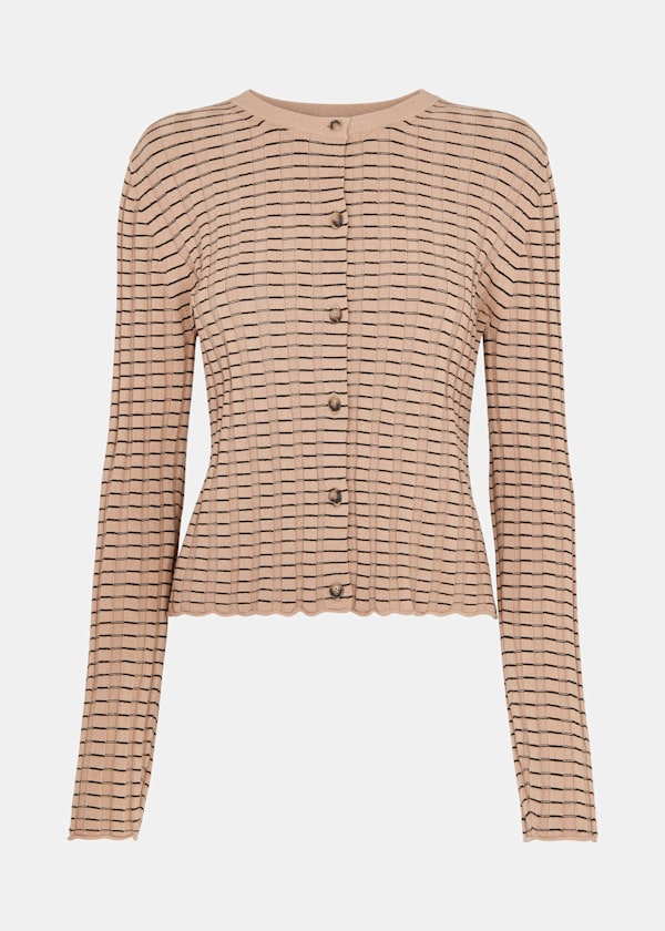 Carla Ribbed Detail Cardigan