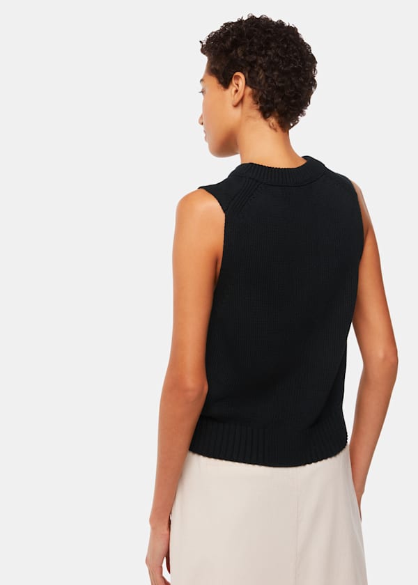 Black Indie Sweater Vest