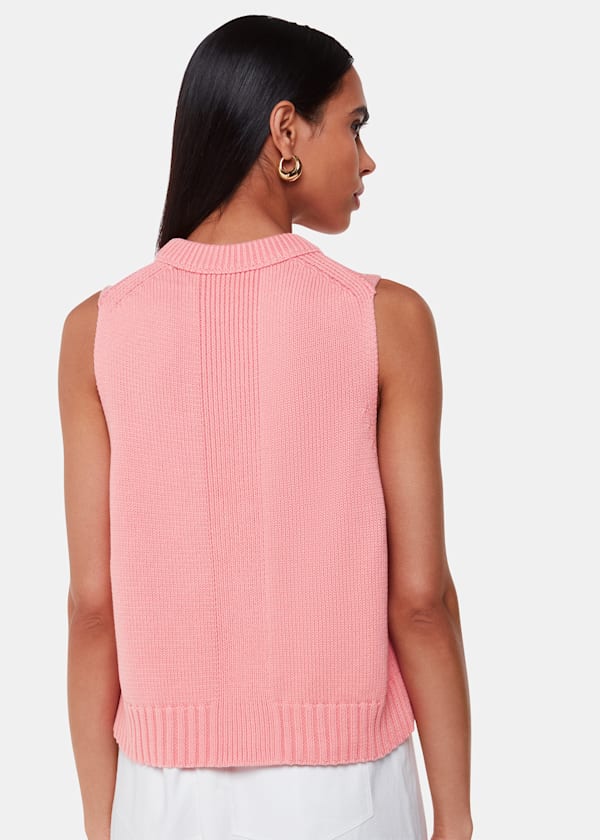 Pink Indie Rib Detail Tank