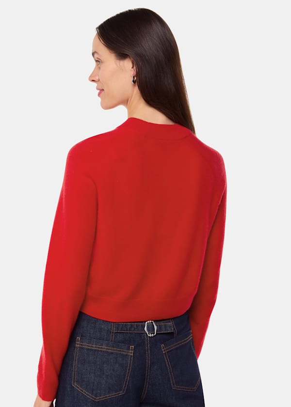 Red Cashmere Crop Crew