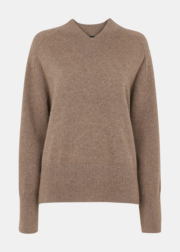 Cashmere V Neck Knit