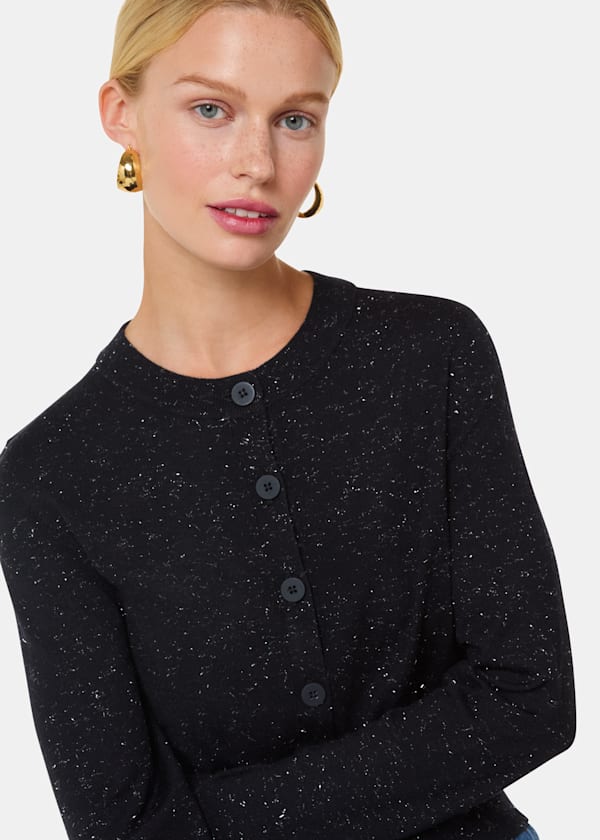Black Annie Sparkle Cardigan