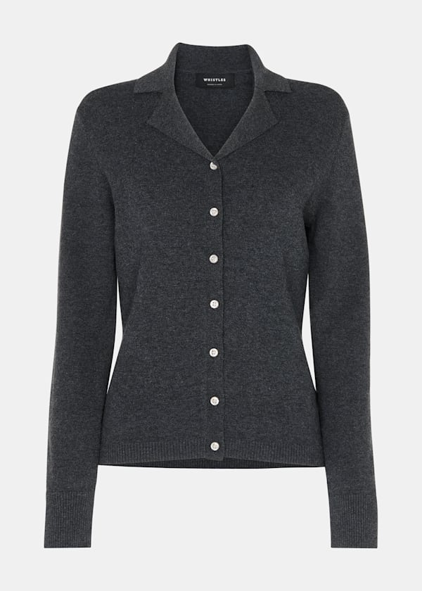 Dark Grey Phoebe Knit Shirt