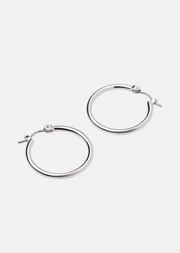 Silver Classic Hoop Earring