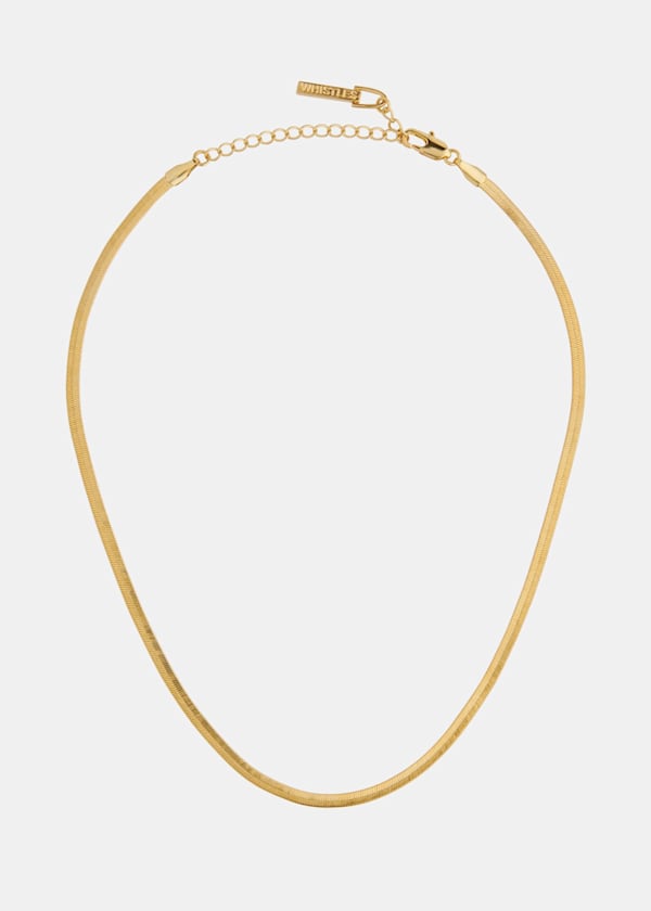 Flat Snake Chain Necklace