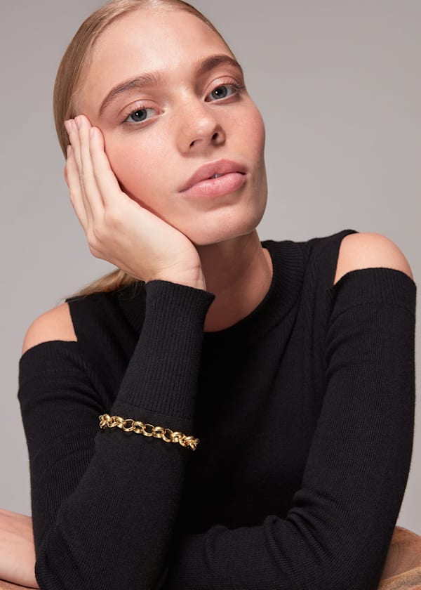 Gold Chunky Chain Bracelet