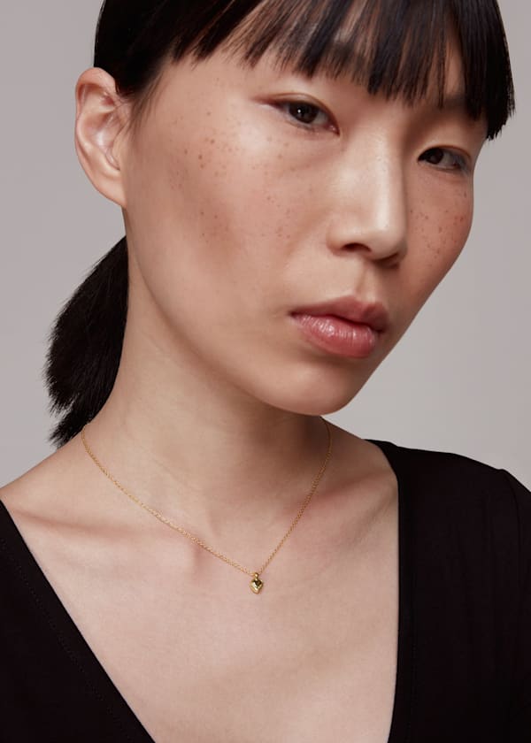 Gold Mini Heart Necklace
