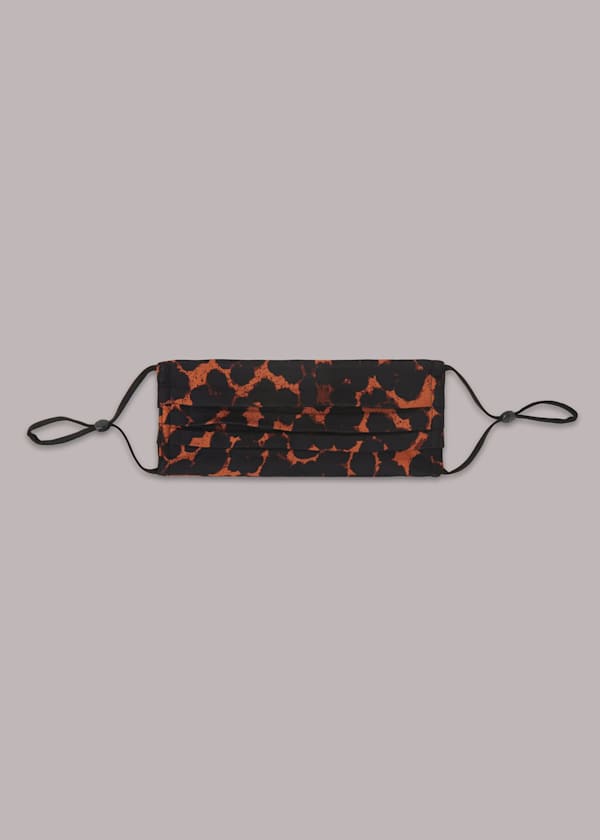 Leopard Print Smudge Animal Face Covering
