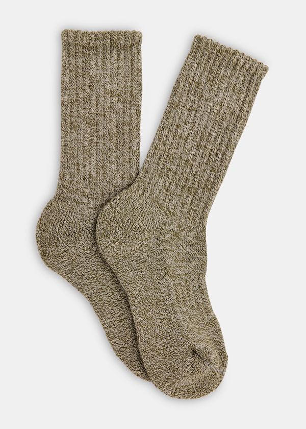 Green Chunky Marl Socks