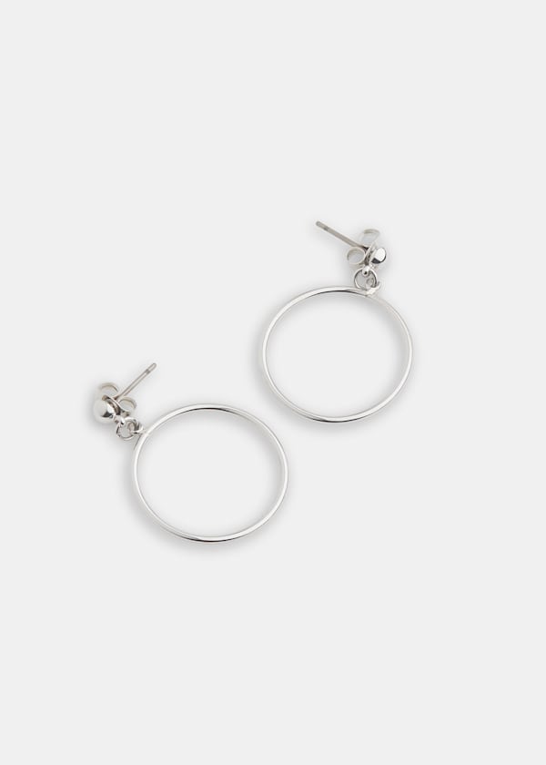 Silver Mini Stud Hoop