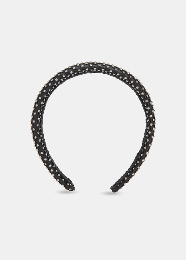 Diamante Mesh Satin Headband