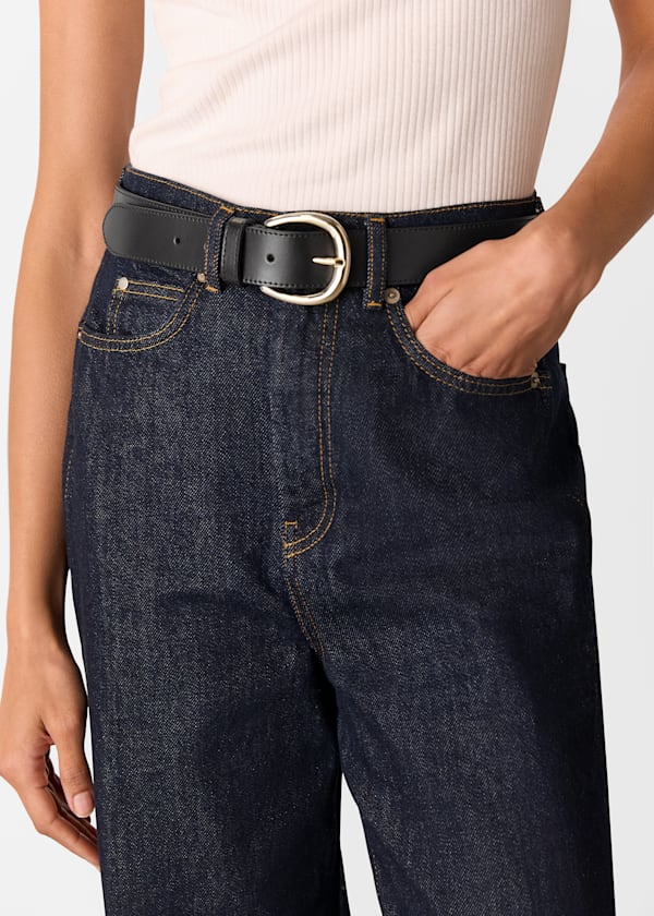 Black Wide Belt