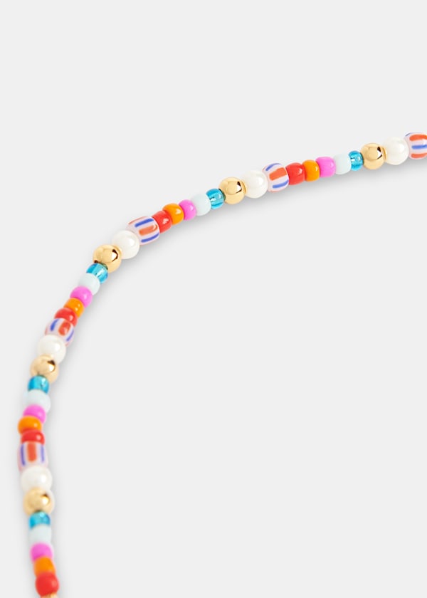 Pink Beaded Anklet