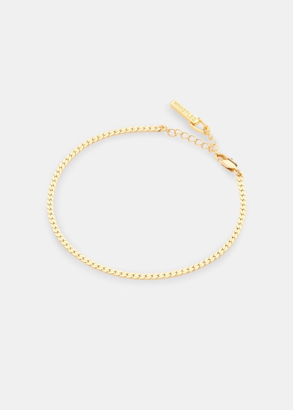 Gold Classic Snake Chain Anklet