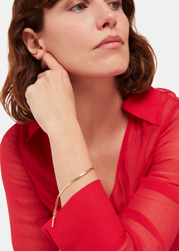 Gold Classic Snake Chain Bracelet