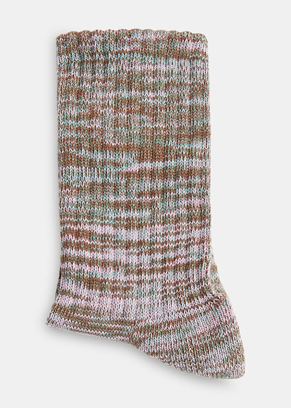 Brown Chunky Marl Socks