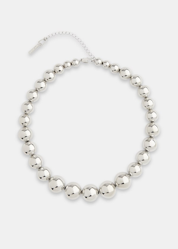 Silver Sphere Necklace