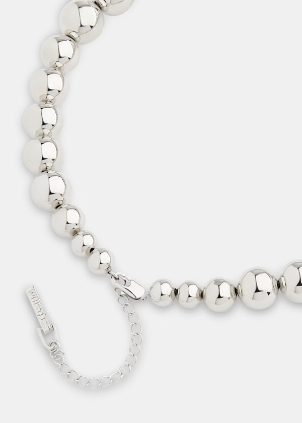 Silver Sphere Necklace