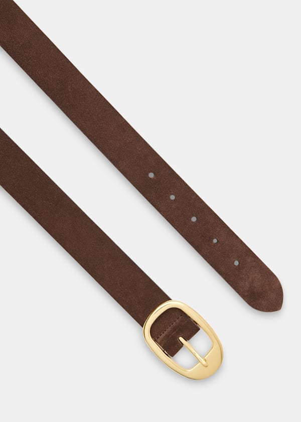 Chocolate Suede Belt