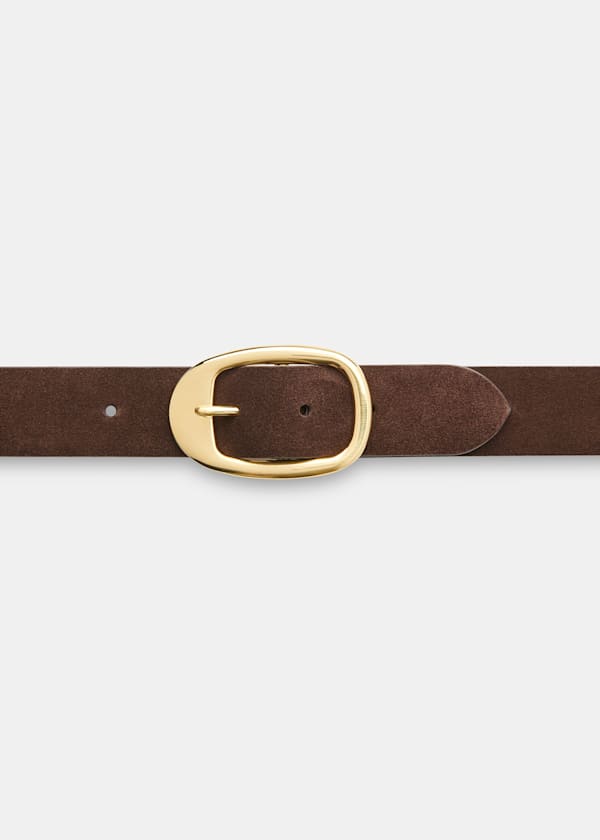 Chocolate Suede Belt