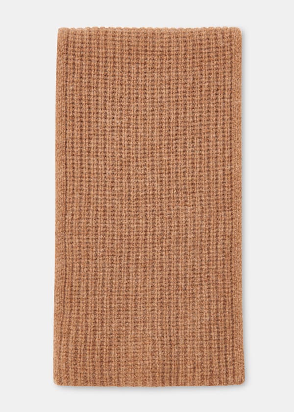 Camel Lambswool Scarf