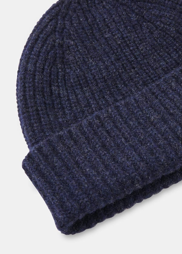 Navy Lambswool Hat