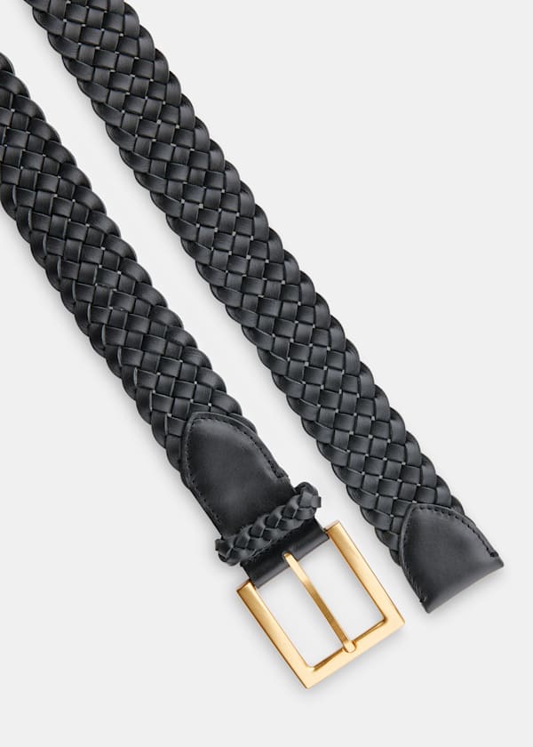 Black Braided Belt