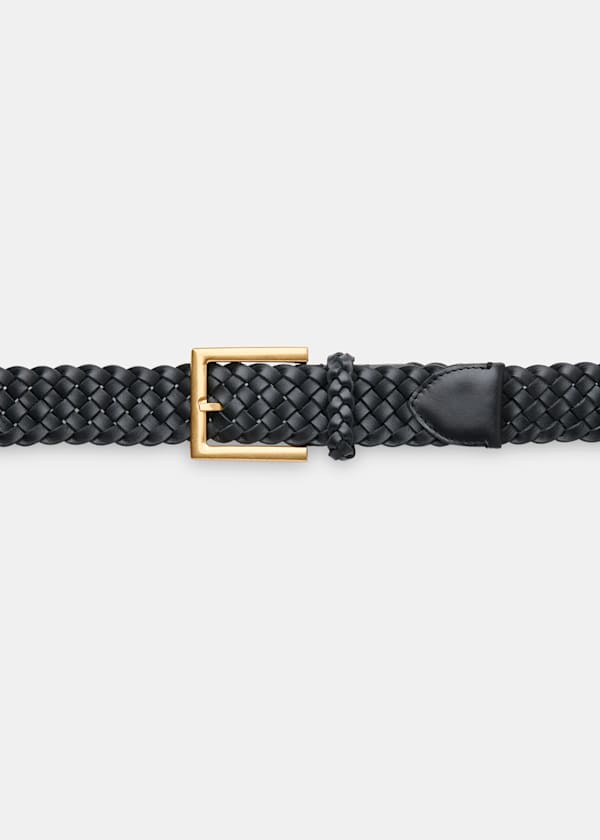Black Braided Belt