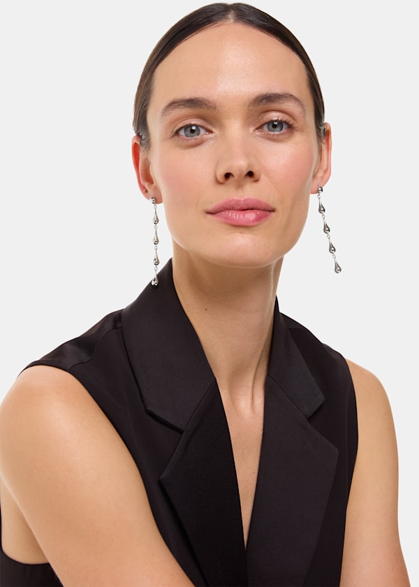 Silver Mini Teardrop Earring