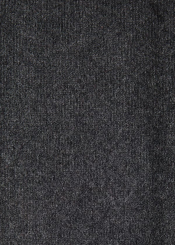 Dark Grey Cashmere Wool Blend Mittens