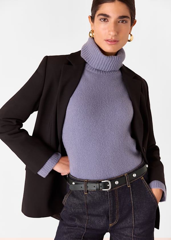 Black Studded Belt
