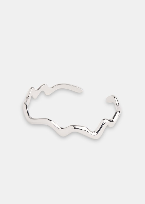 Silver Wave Bangle
